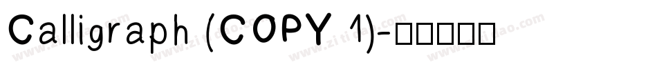 Calligraph (COPY 1)字体转换
